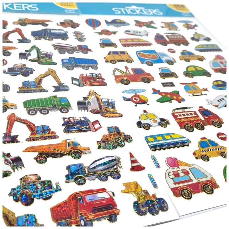 Klistremerker Kjøretøy Glinsende 35stk