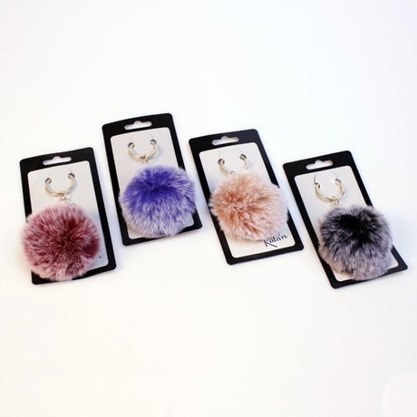 Fluffy Nøkkelring Pompong