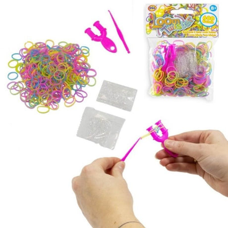 Loom Bands Twister 600pk - Kreativt sett | 4 ass