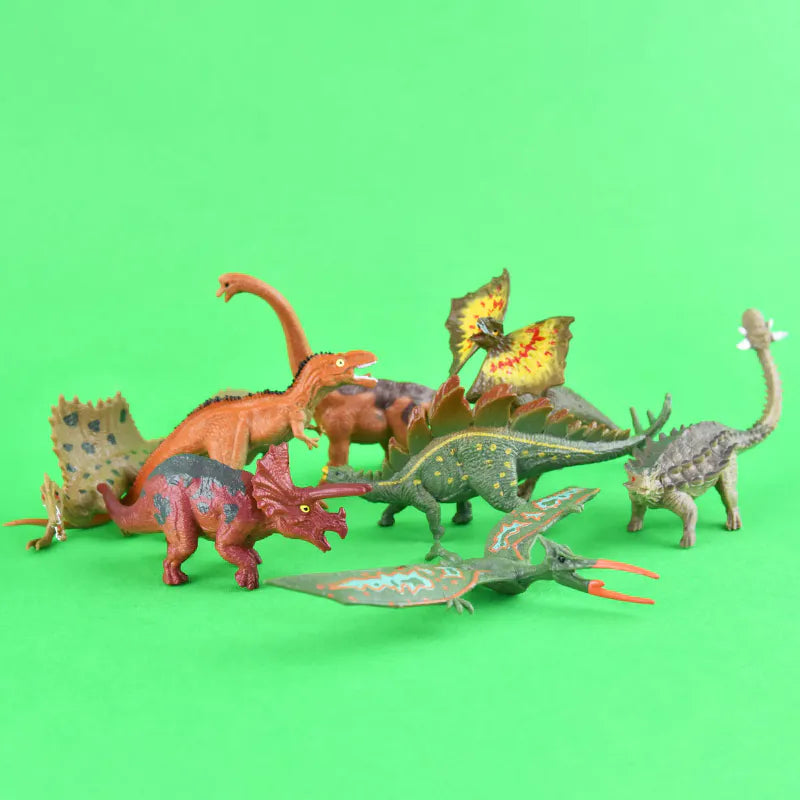 Dinosaurer i pose 12stk | Plastfigurer