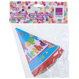 Partyhatter 6pk Happy Birthday