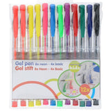 12pk Gelpenner i ulike farge | 8 neon & 4 vanlige