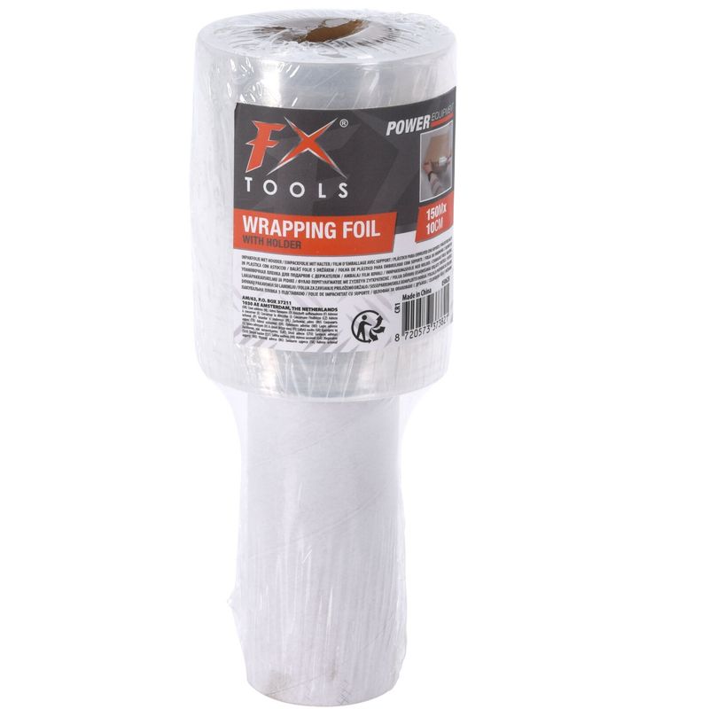 FX Tools Innpakningsfolie Med Håndtaksrulle 150m x 10cm