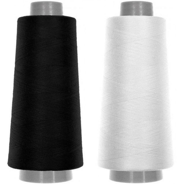 Sytråd 1371m Sort/Hvit