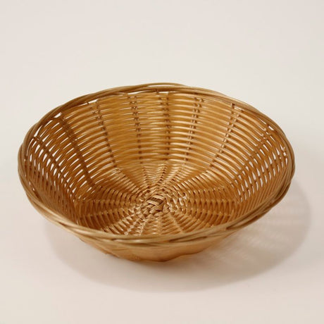 Flettet brødkurv rund 22,5x7cm