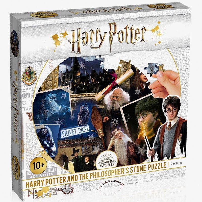 Harry Potter Puslespill 500 Brikker | Rundt Philosopher's Stone Motiv