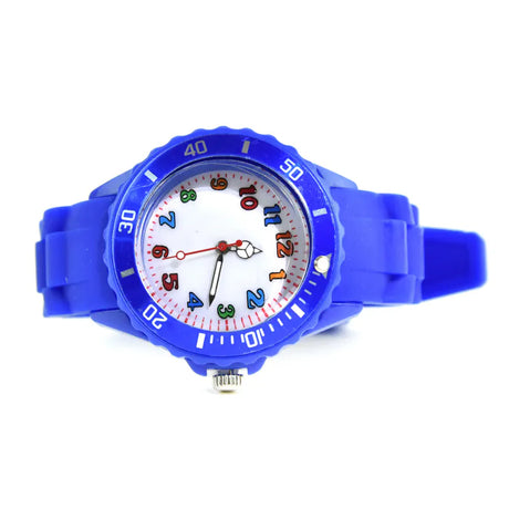 Barneklokke 22cm | Analog med sekundviser | Flere farger