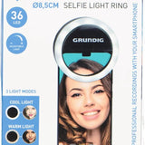 Grundig Selfie - Ringlys | 36 LED - lys med 3 Innstillinger