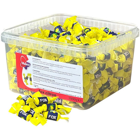 Fox Karameller 1kg | Storpakk med sitronsmak