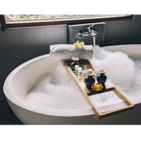 Bambus Badekarbrett - Justerbart fra 50 - 92 cm | Stødig